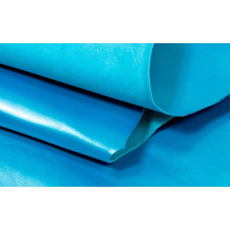 Piel de Vacuno metalizado Azulon