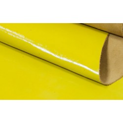 Piel Falda Vacuno tipo charol Amarillo