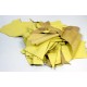 Retal de piel vacuno Amarillo Liso